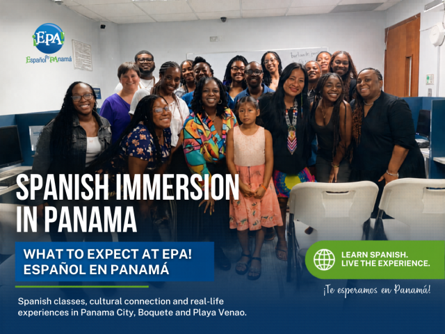 International students at EPA! Español en Panamá during a cultural Spanish immersion experience in Panama.